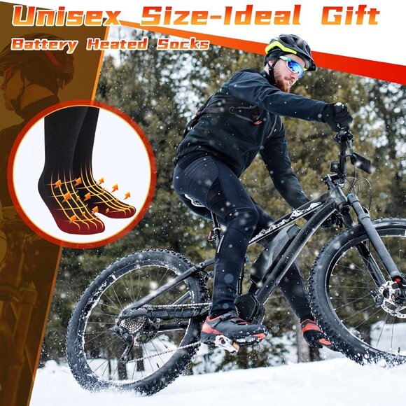 Unisex Battery Operated Electric Heated Socks 1 Pair - Picture 5 of 7
